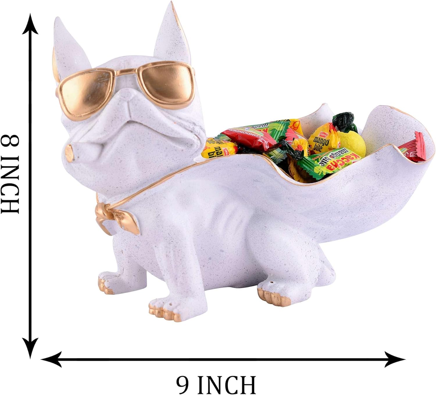Cute Resin Cool Dog Sculpture for Home Decor