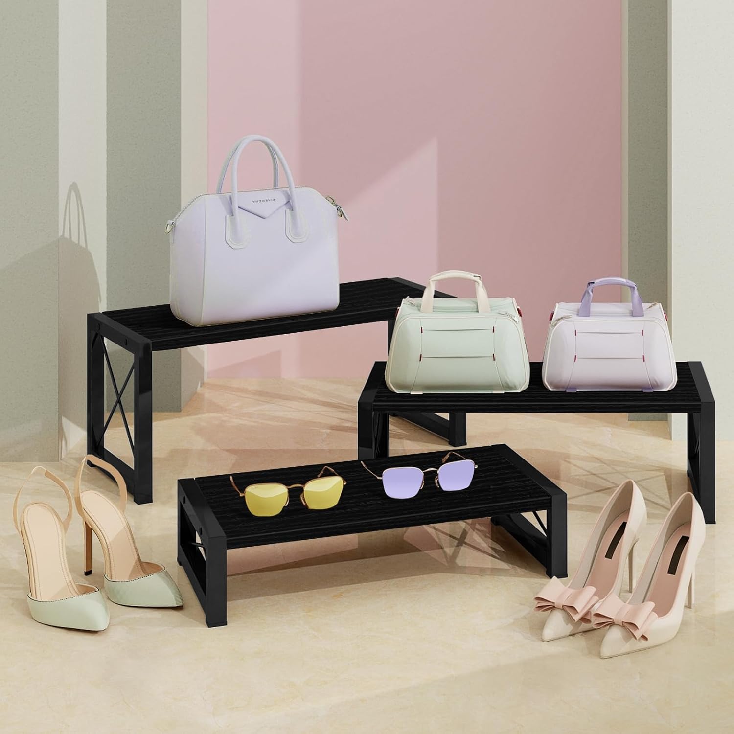 ELITEROO 3-Tier Wooden Display Stand for Cupcakes and Desserts