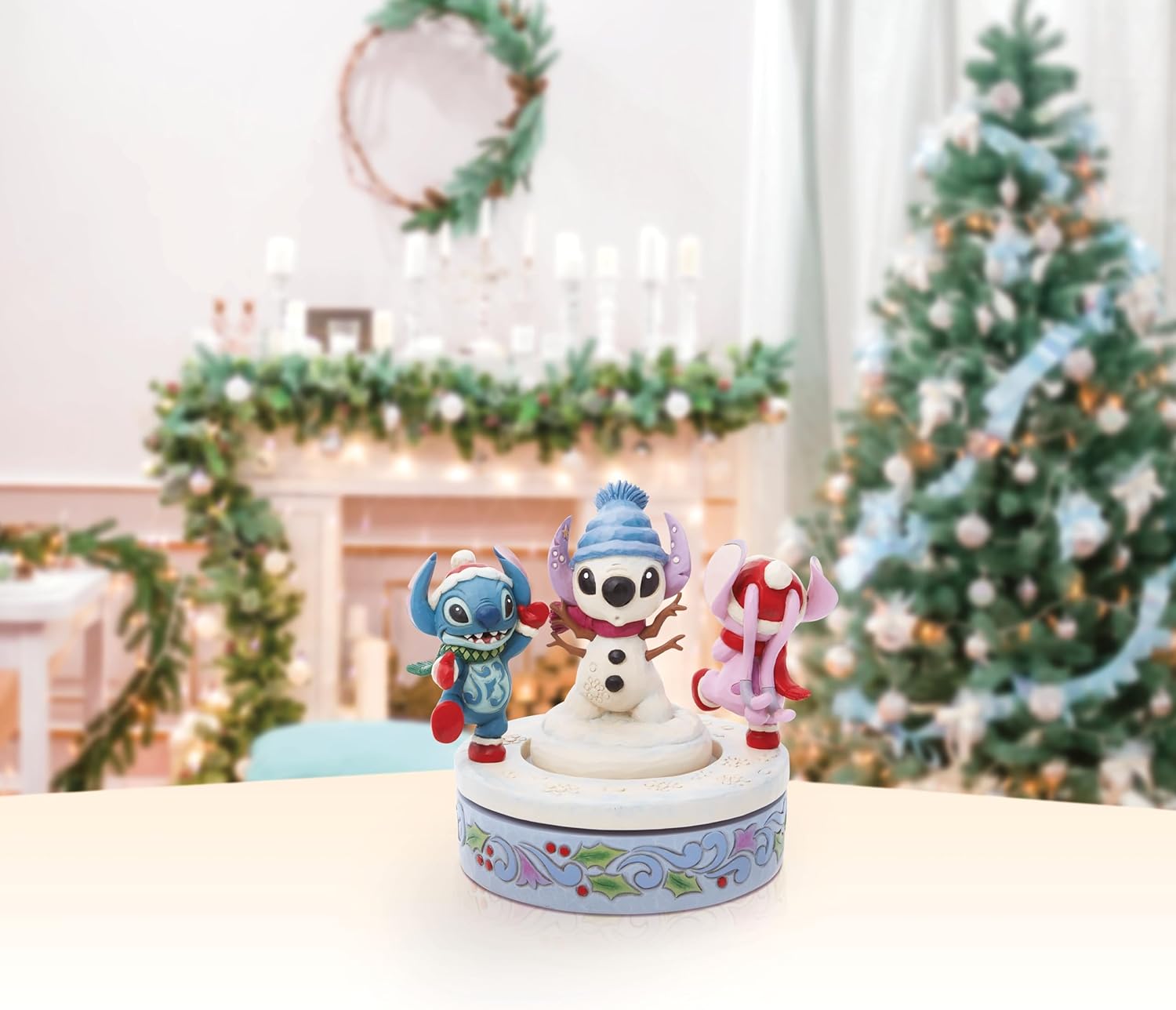 Enesco Disney Traditions Snowman Figurine 6 Inch Rotatable