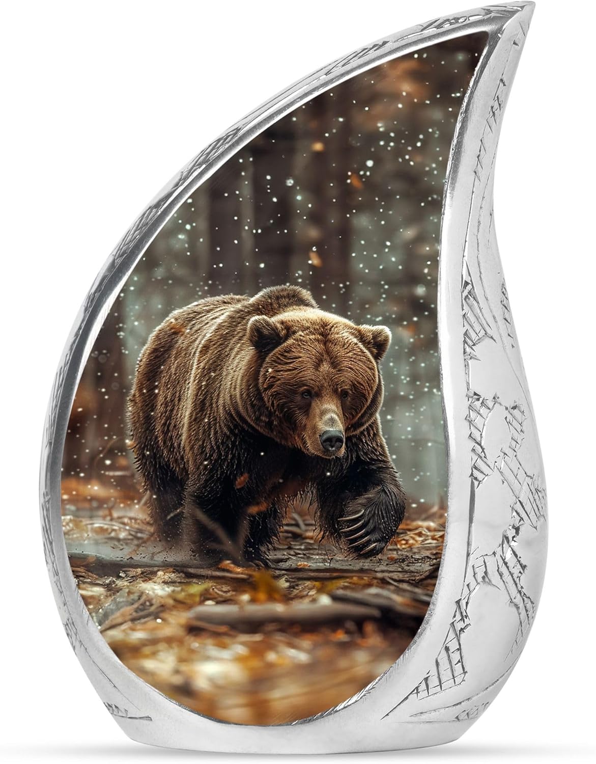 Bear Urns for Human Ashes - 3 Inch Cremation Urn with Velvet Bag
