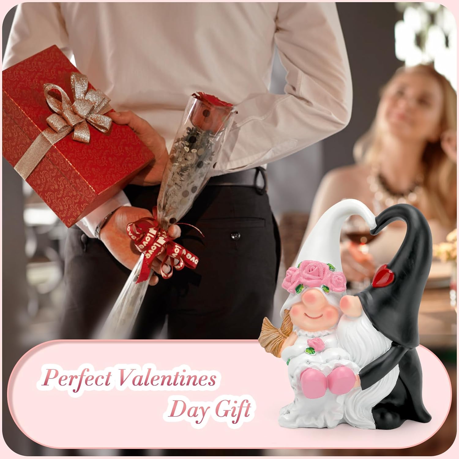 Romantic Wedding Gnomes Couple Decor Gift