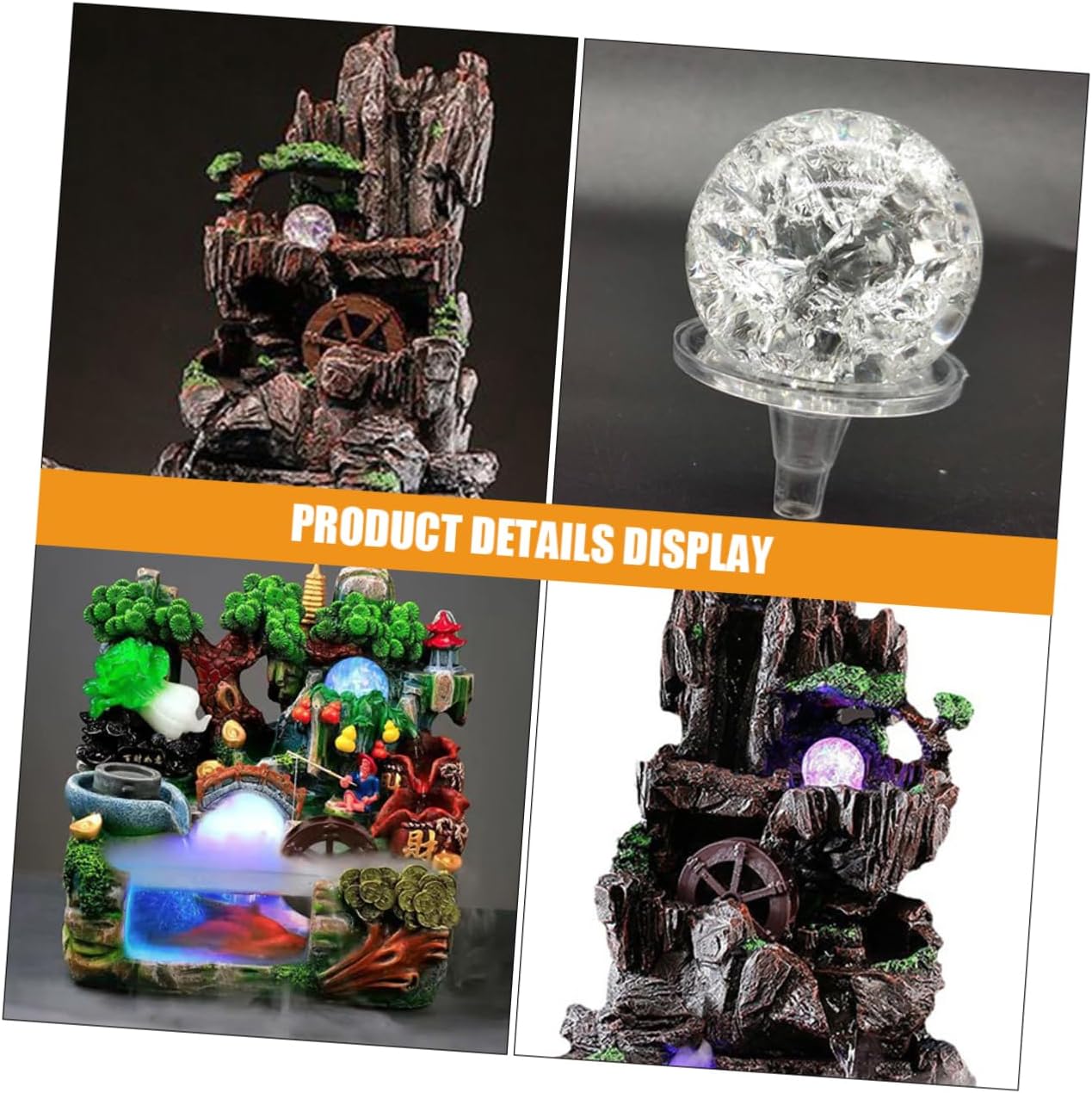 Magiclulu Crystal Ball Ornament Decor for Home Office