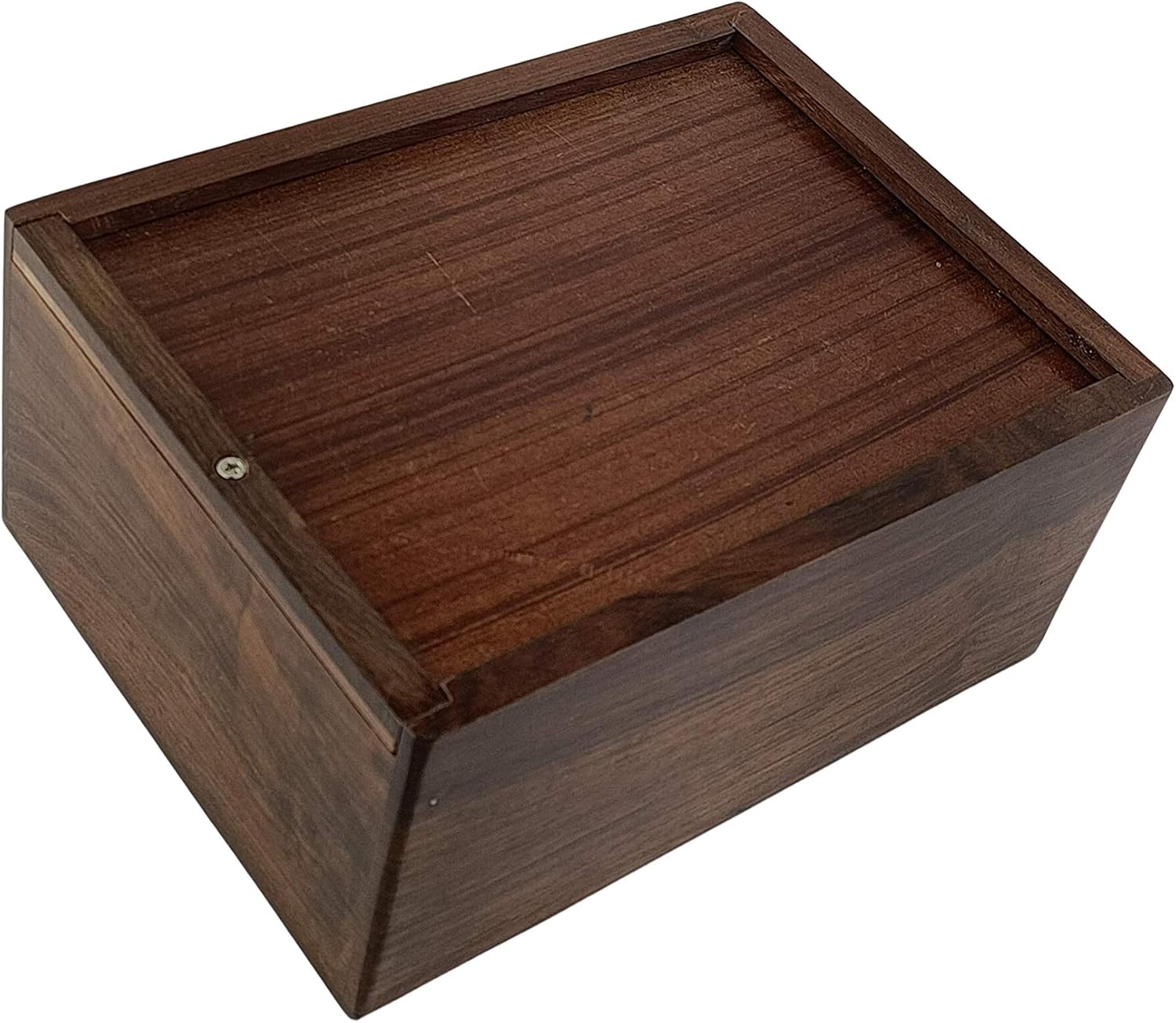 Indian Glance Wooden Urn Box - Large 8x6x4 Inch Urn for Human Ashes