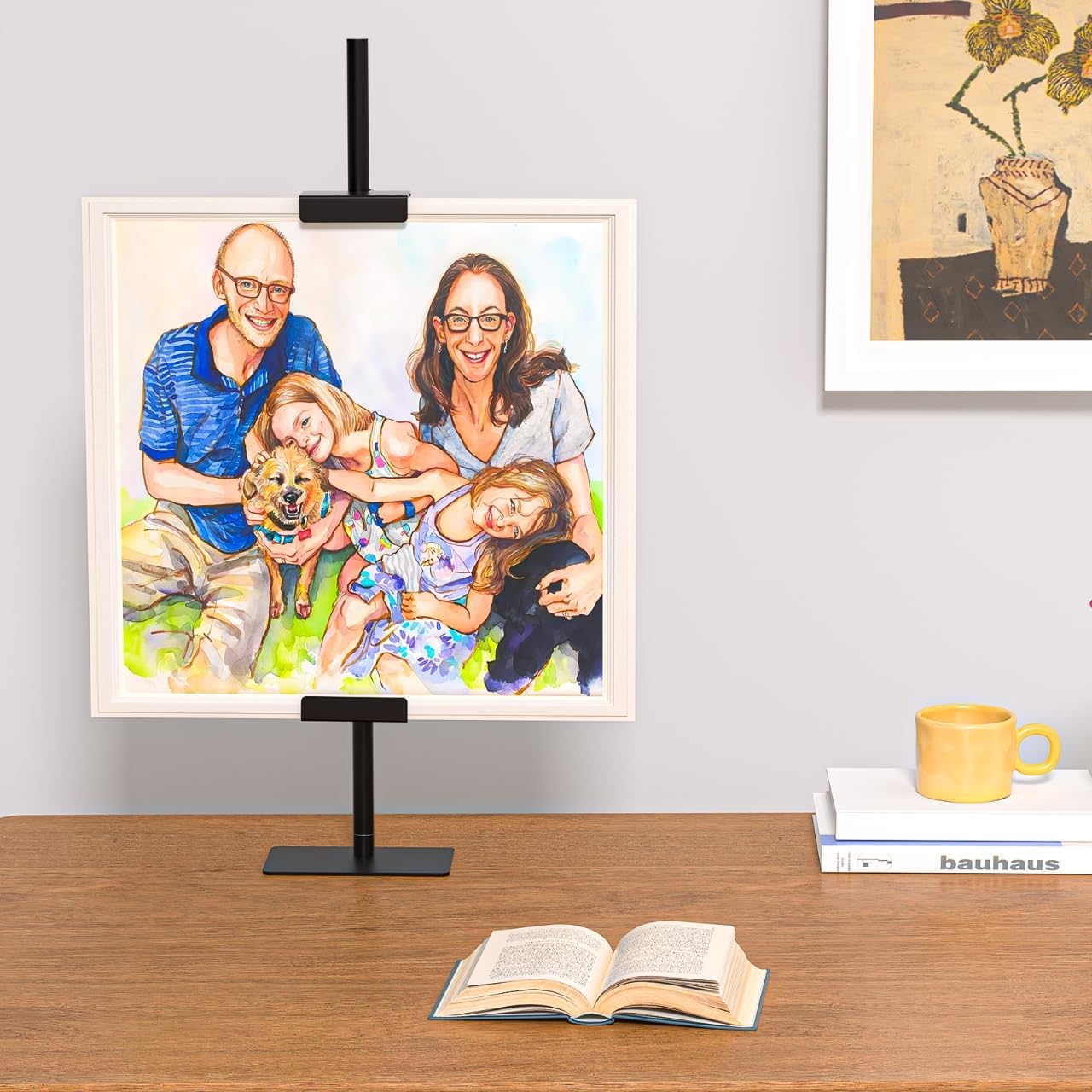 30 H Adjustable Black Metal Easel Stand