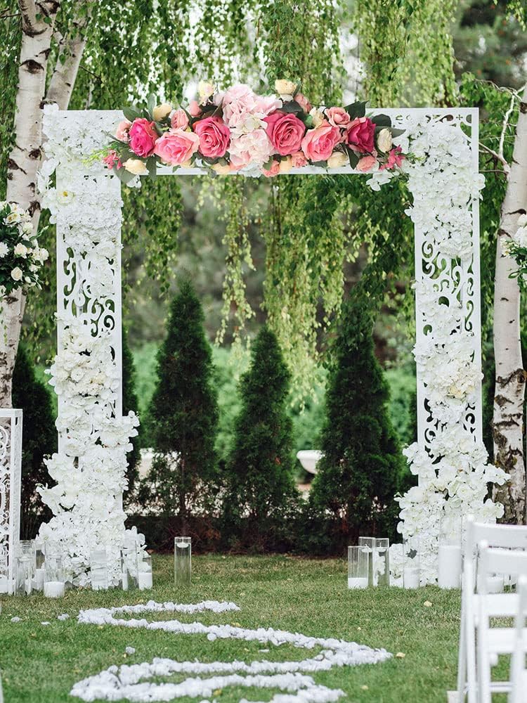 26in Artificial Rose Flower Swag with Green Leaves