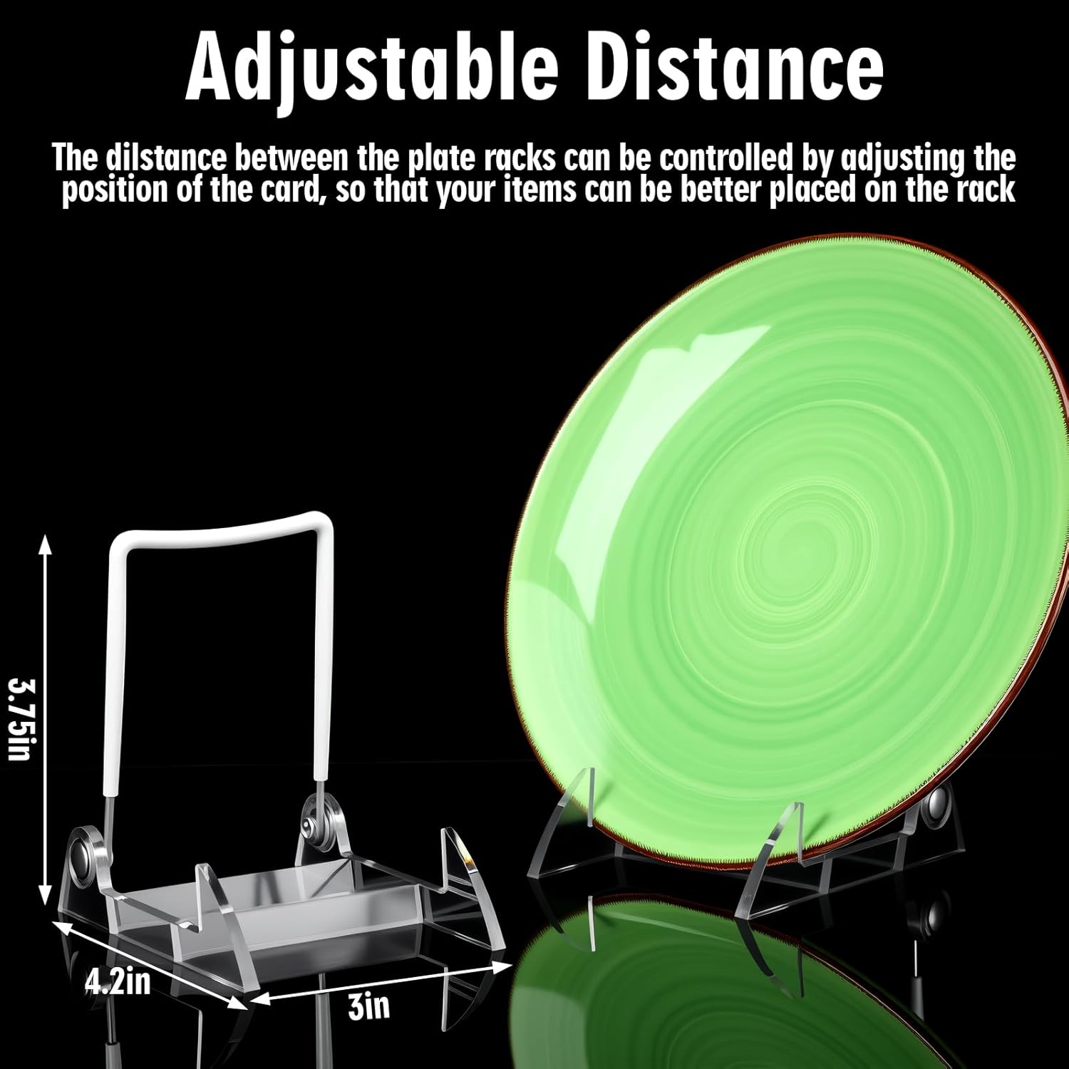 12 Pcs Adjustable Acrylic Easel Display Stand