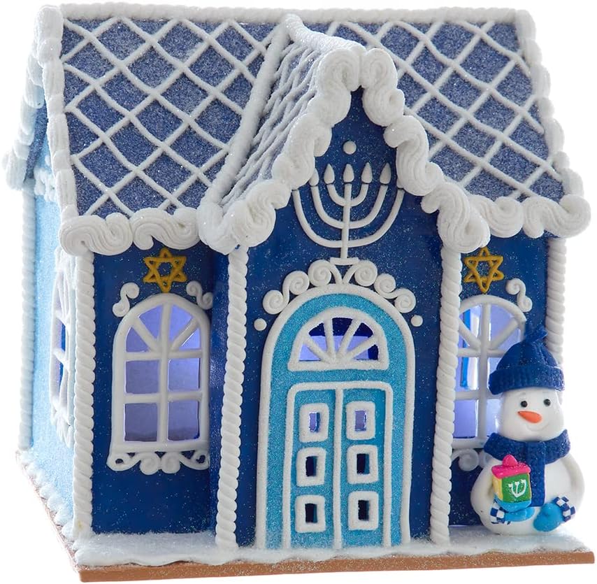 Kurt S Adler 7 Inch Hanukkah LED Table Piece