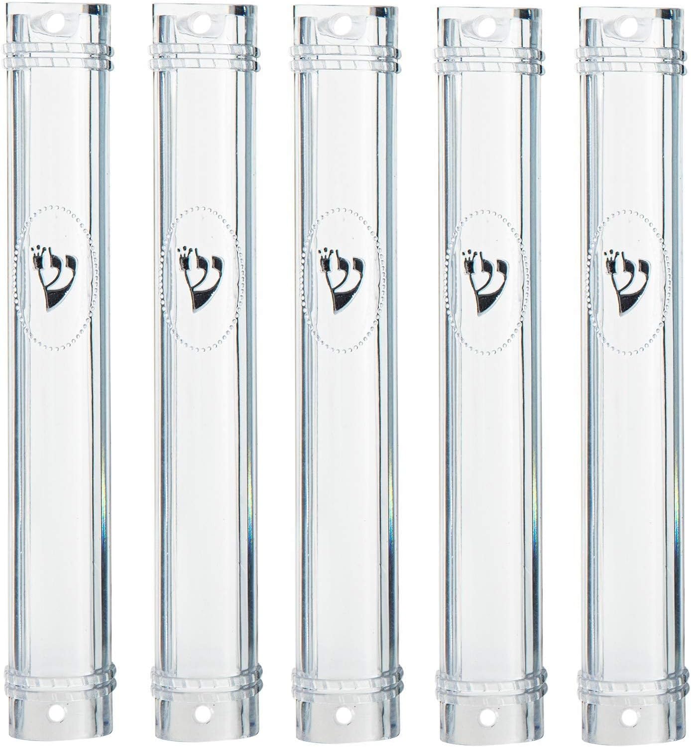 SUPER STAM Mezuzah Case Holder 63 Inch Clear Lot of 5