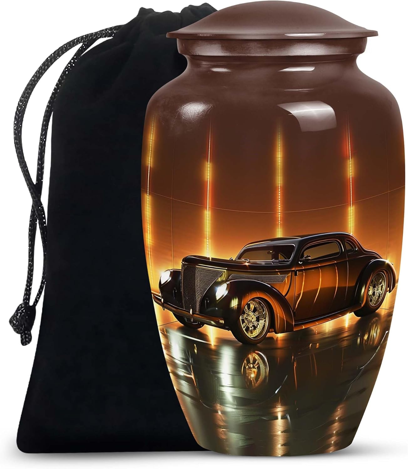 Golden Era Glow Classic Car Urn for Adult Ashes