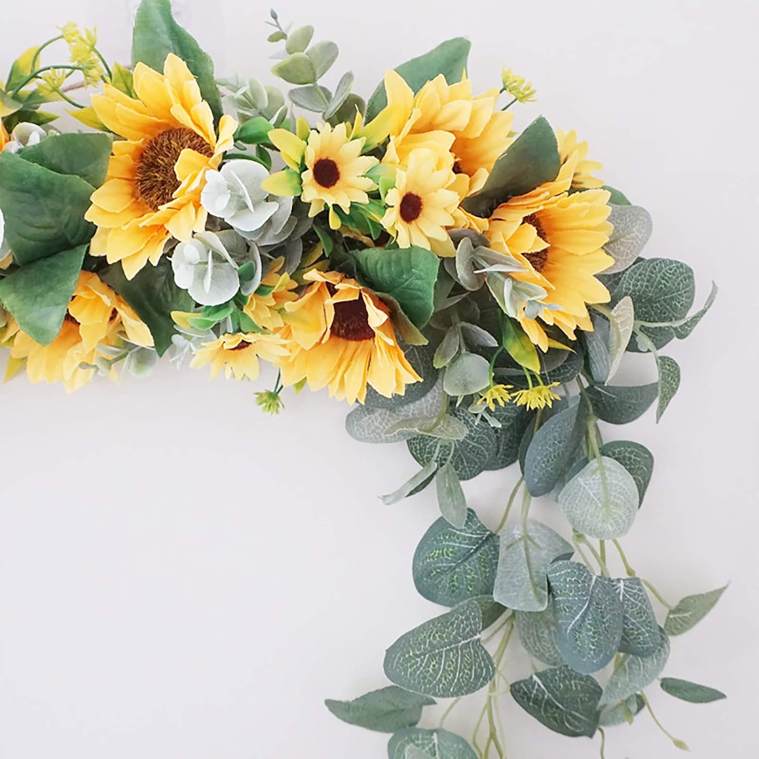 Firlar Artificial Sunflower Swag 18 Inch Decor