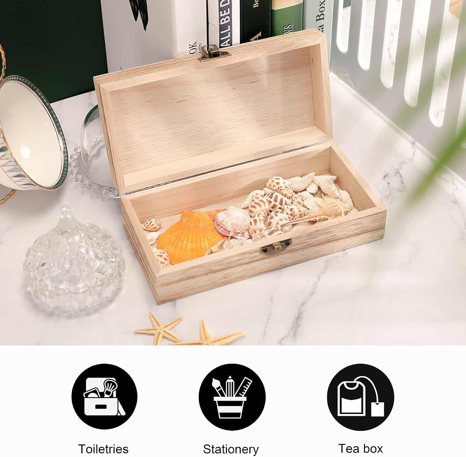 Snowmobile Keepsake Box Large Wooden Storage Organizer