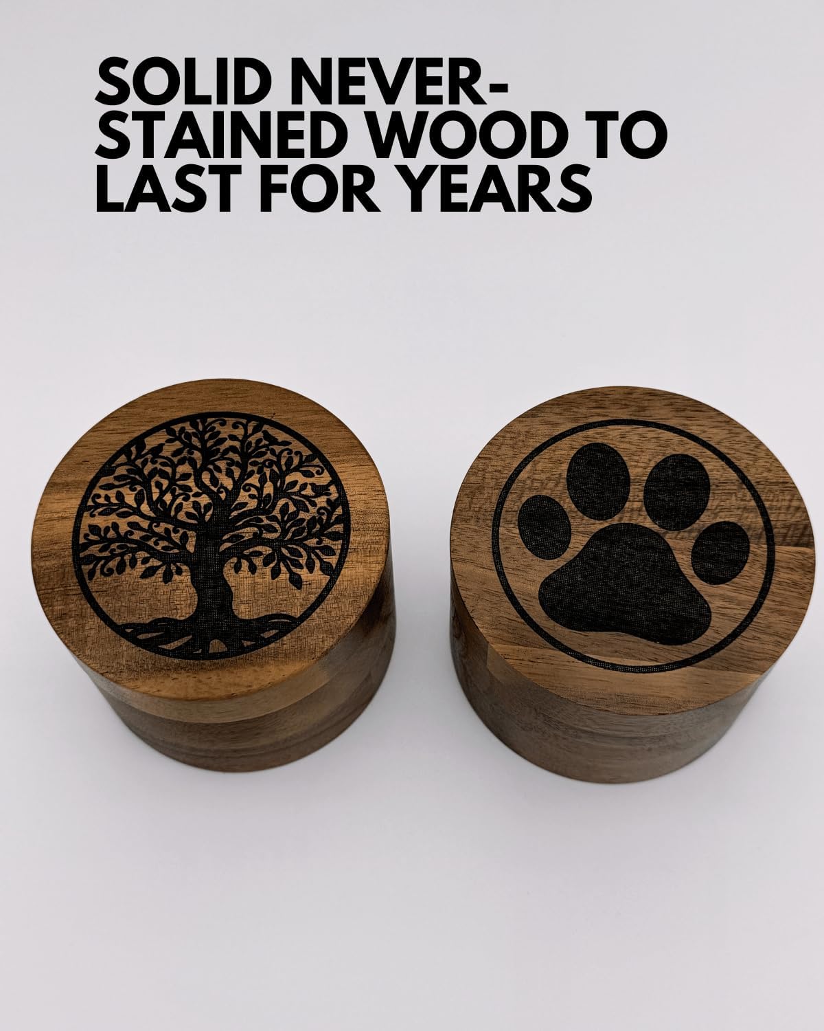Small Wooden Urn for Human Ashes Keepsake Cremation Box