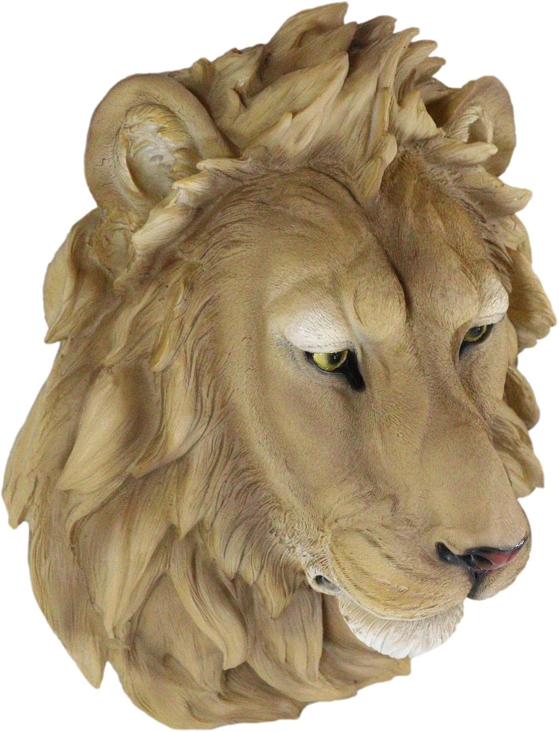 Ebros Gift Safari Lion Head Wall Decor Plaque 16 Tall