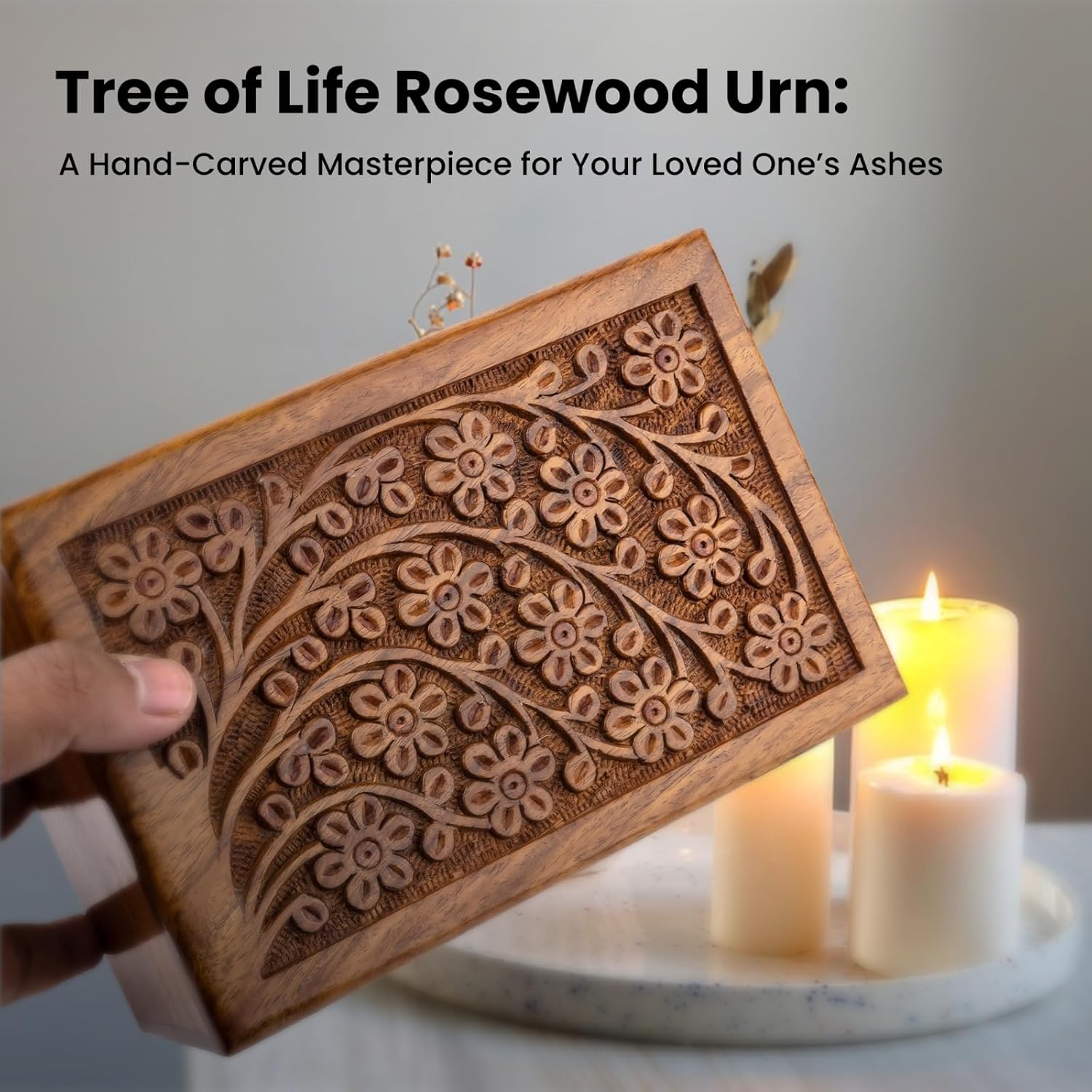 STAR INDIA CRAFT Tree of Life Urn for Ashes Large 185 lbs