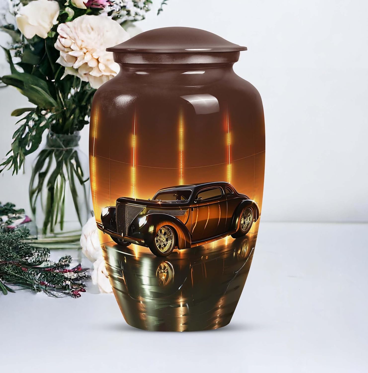 Golden Era Glow Classic Car Urn for Adult Ashes
