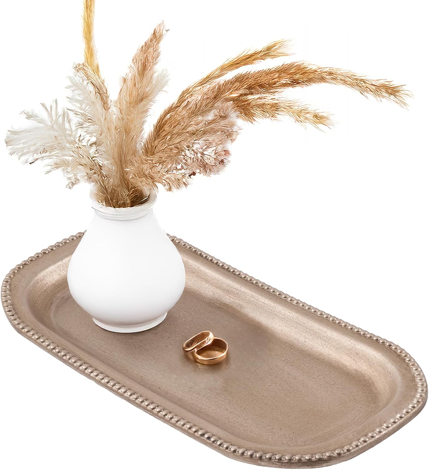 Wooden Decorative Tray Oval Boho Coffee Table Decor