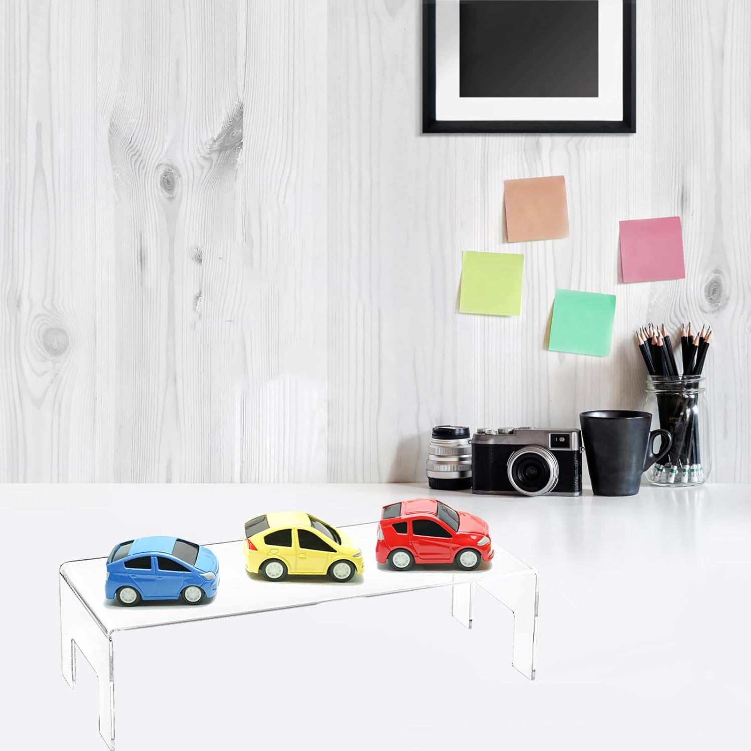 Frcctre 2 Pack Acrylic Display Risers for Dessert and Toys