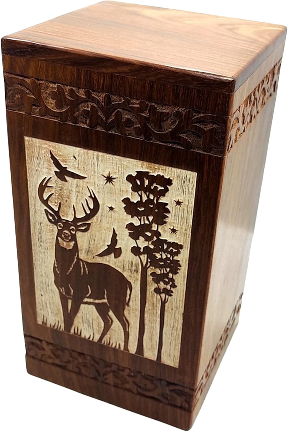 Personalized Wooden Cremation Urn for Ashes