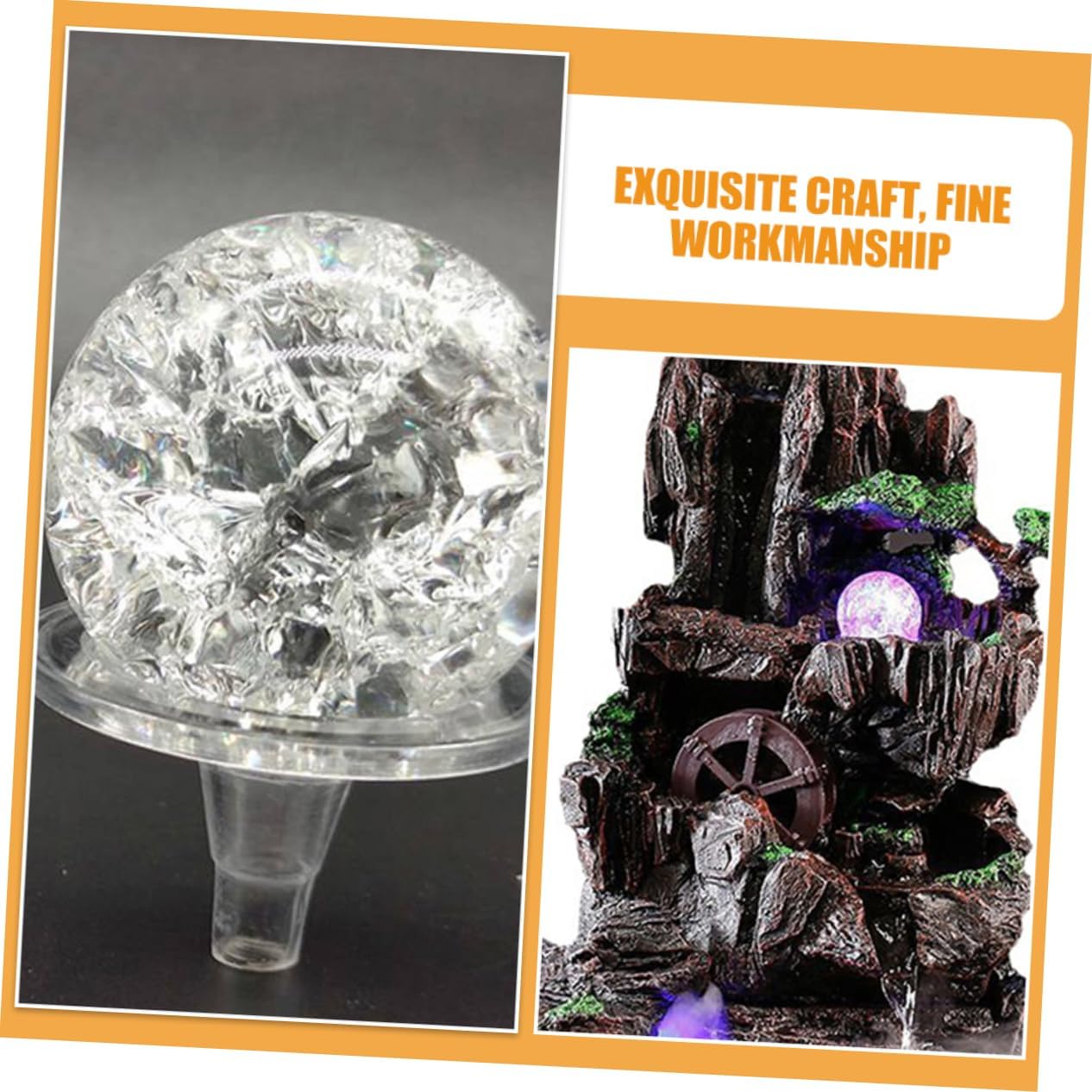 Magiclulu Crystal Ball Ornament Decor for Home Office