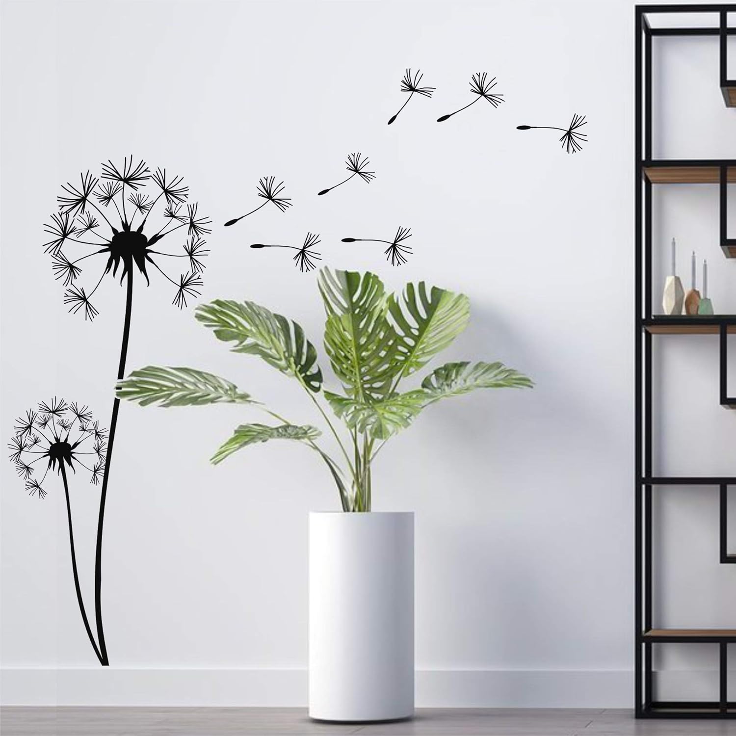 DEKADRON Metal Wall Art Pusteblume with Flying Seeds