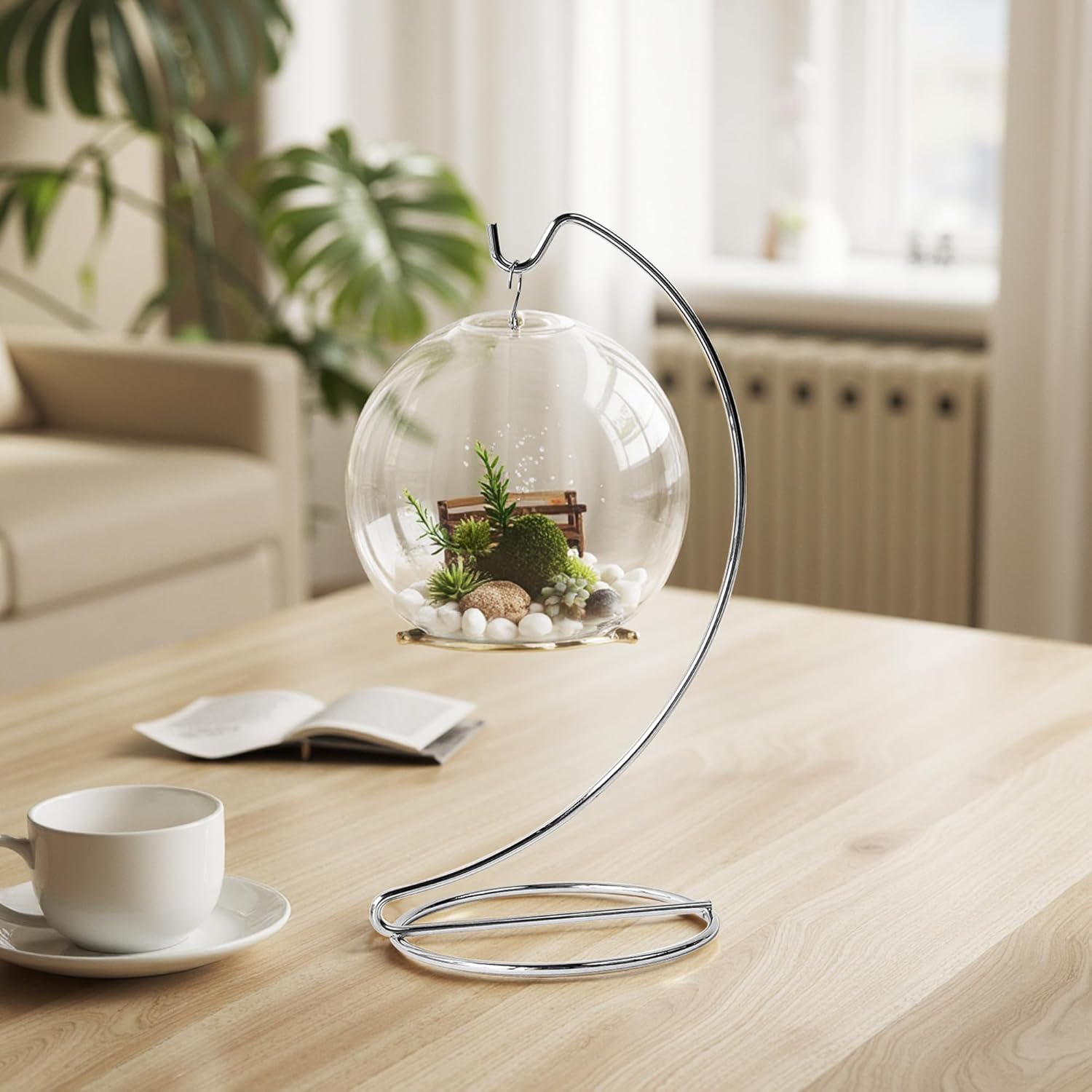 ZEERSHEE 3 Pcs Iron Hanging Stand Display for Decorations