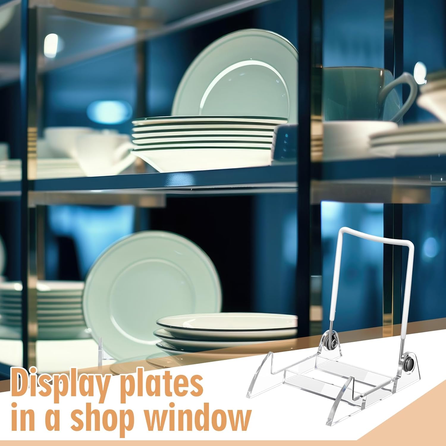 12 Pcs Adjustable Acrylic Easel Display Stand