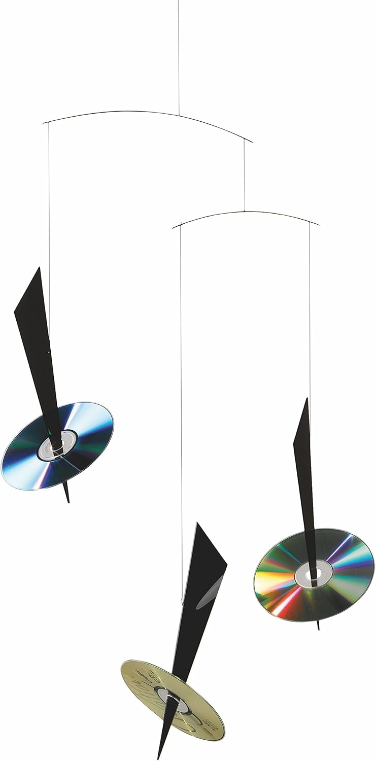 Flensted Mobiles Reflections Black Hanging Mobile 32 Inches
