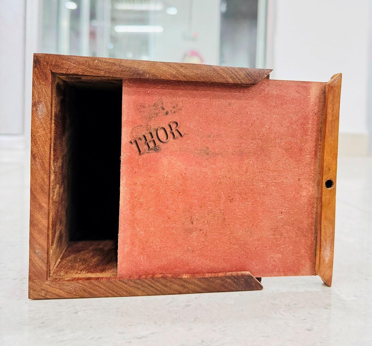 Handcrafted Rosewood Cremation Urn for Human and Pet Ashes