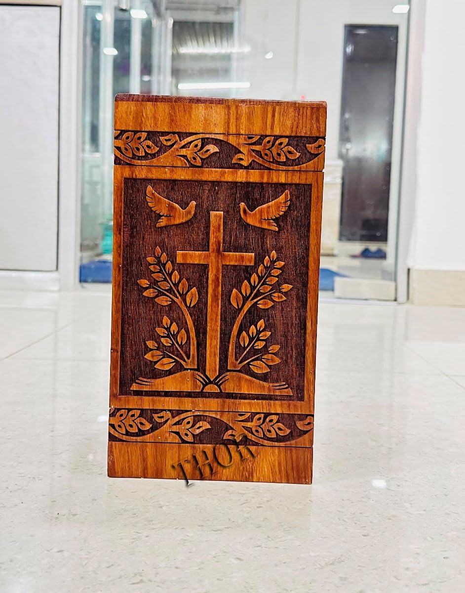 Handcrafted Rosewood Cremation Urn for Human and Pet Ashes