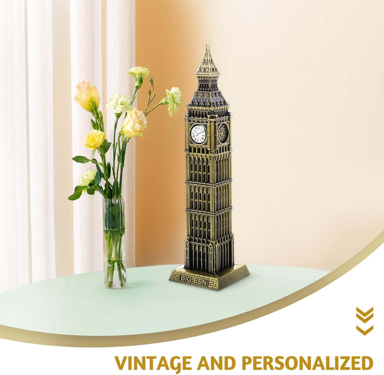 Alipis London Big Metal Building Model Decorative Statue