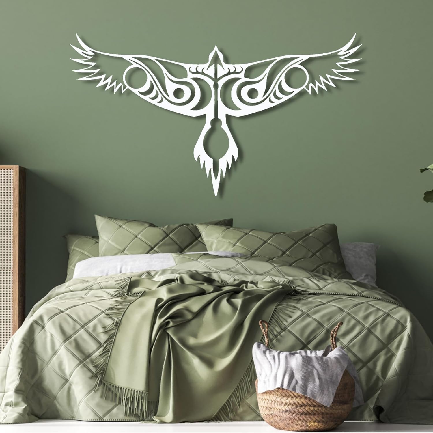 Norse Raven Metal Wall Sculpture Decor