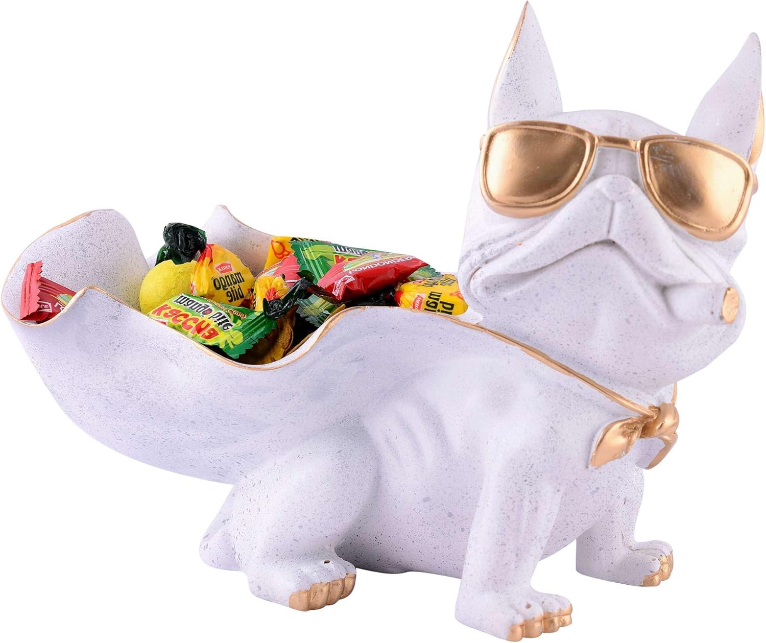 Cute Resin Cool Dog Sculpture for Home Decor