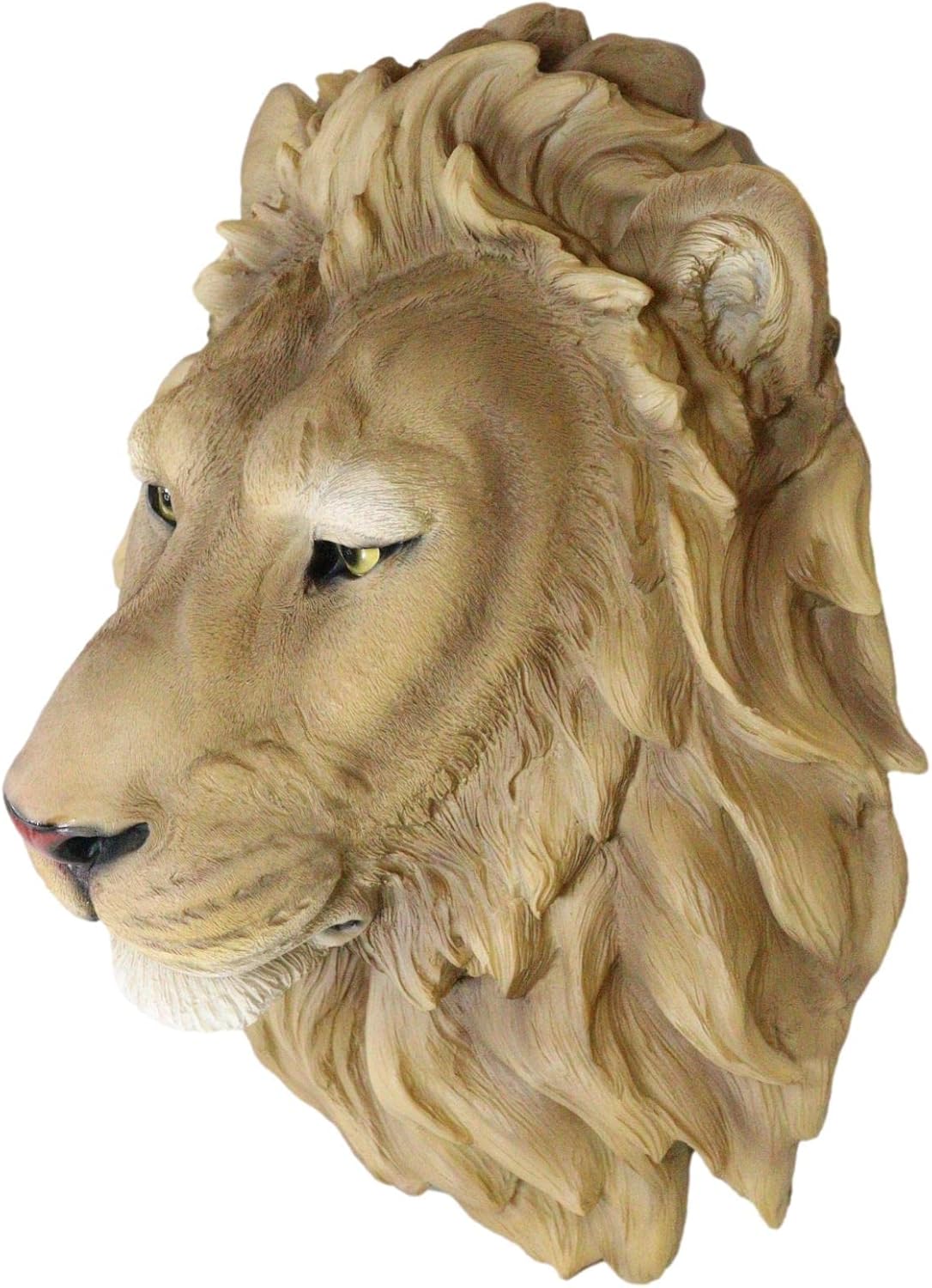 Ebros Gift Safari Lion Head Wall Decor Plaque 16 Tall