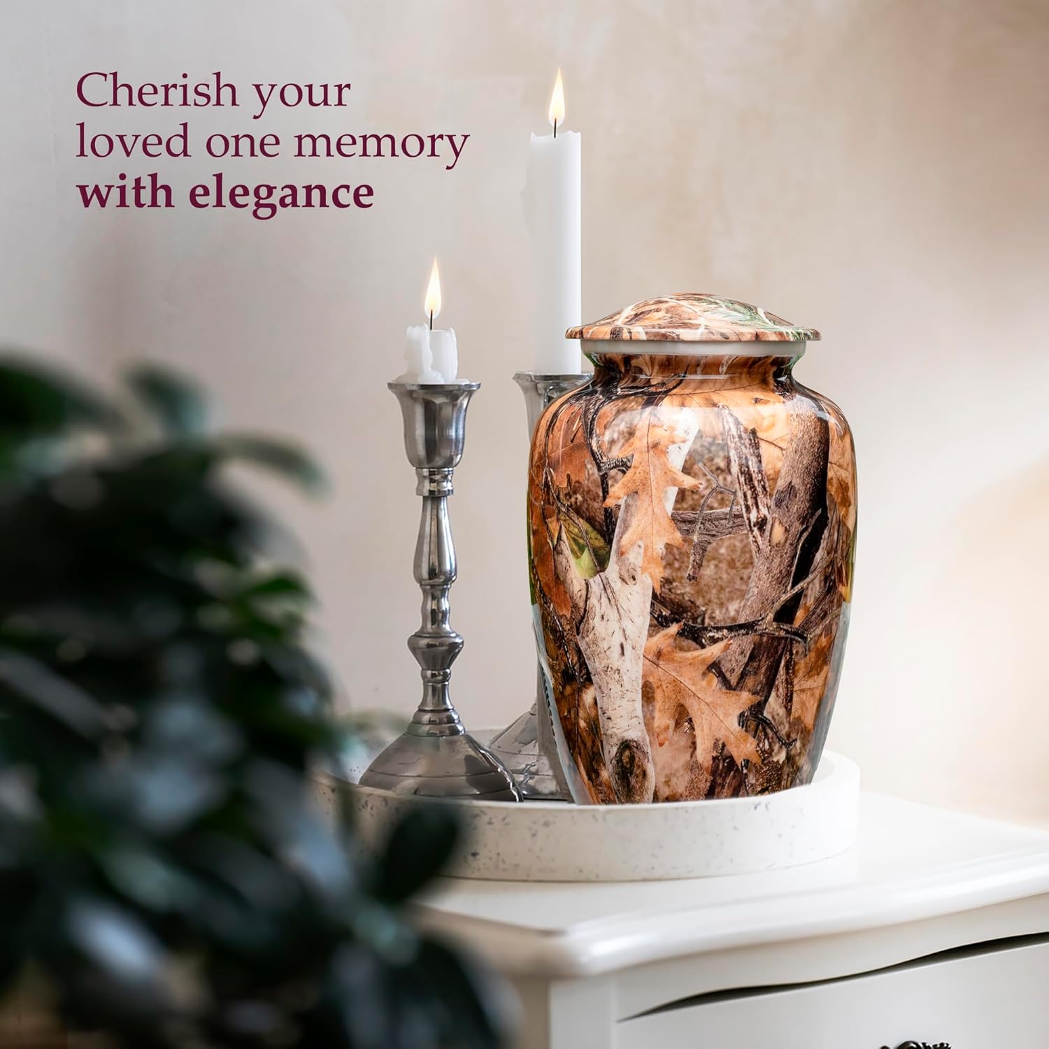 Trupoint Memorials Camouflage Cremation Urn for Adult Ashes