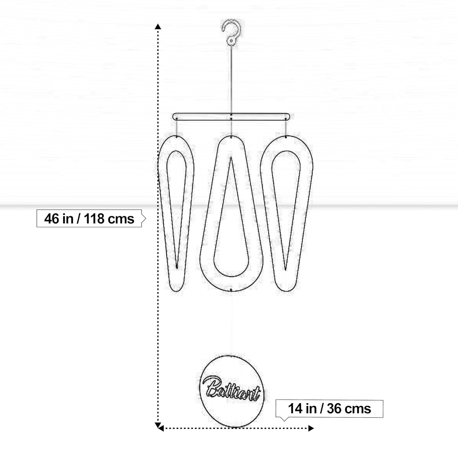 Balancing Droplets Hanging Mobile Minimalist Decor