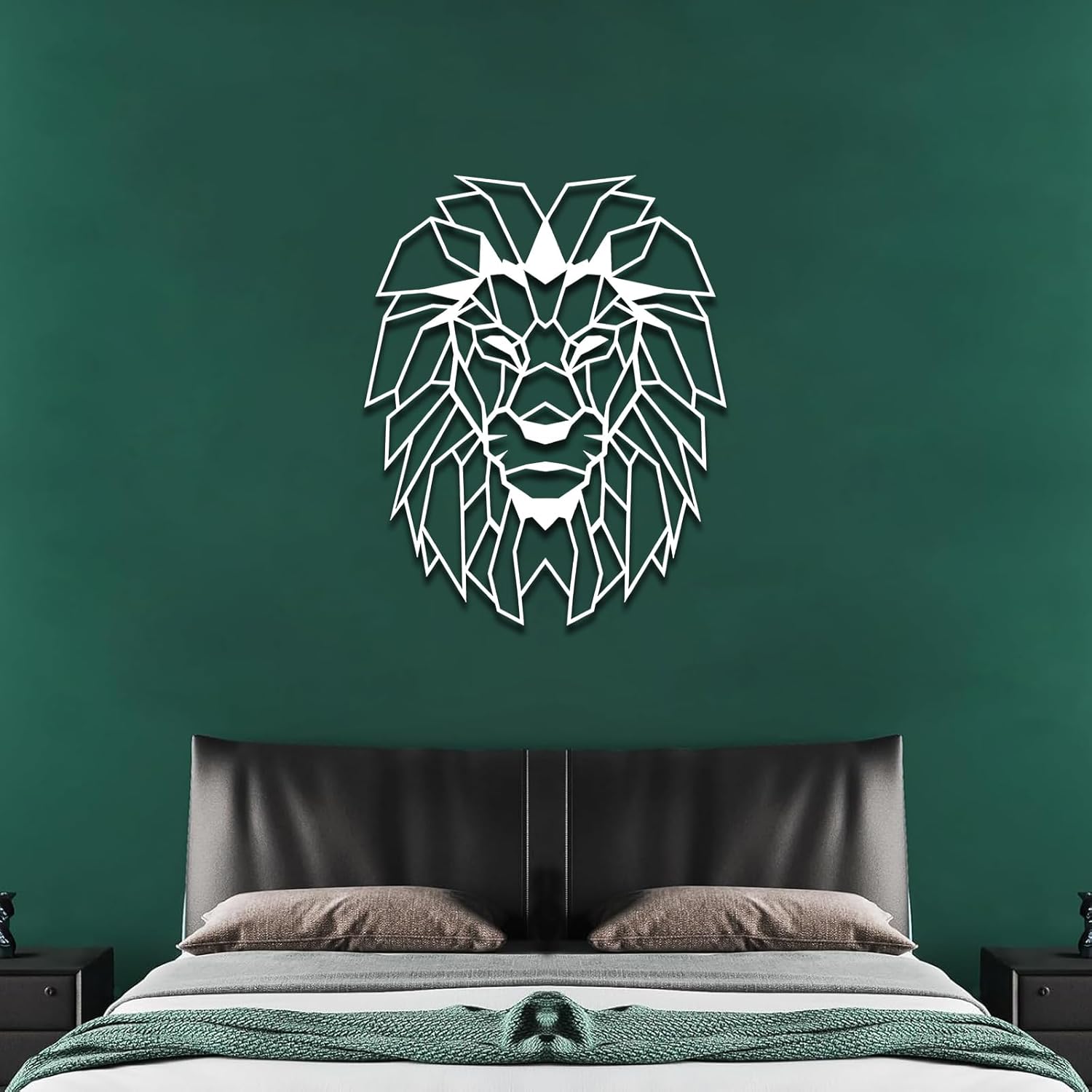 ICEWQOQU Lion Head Metal Wall Art