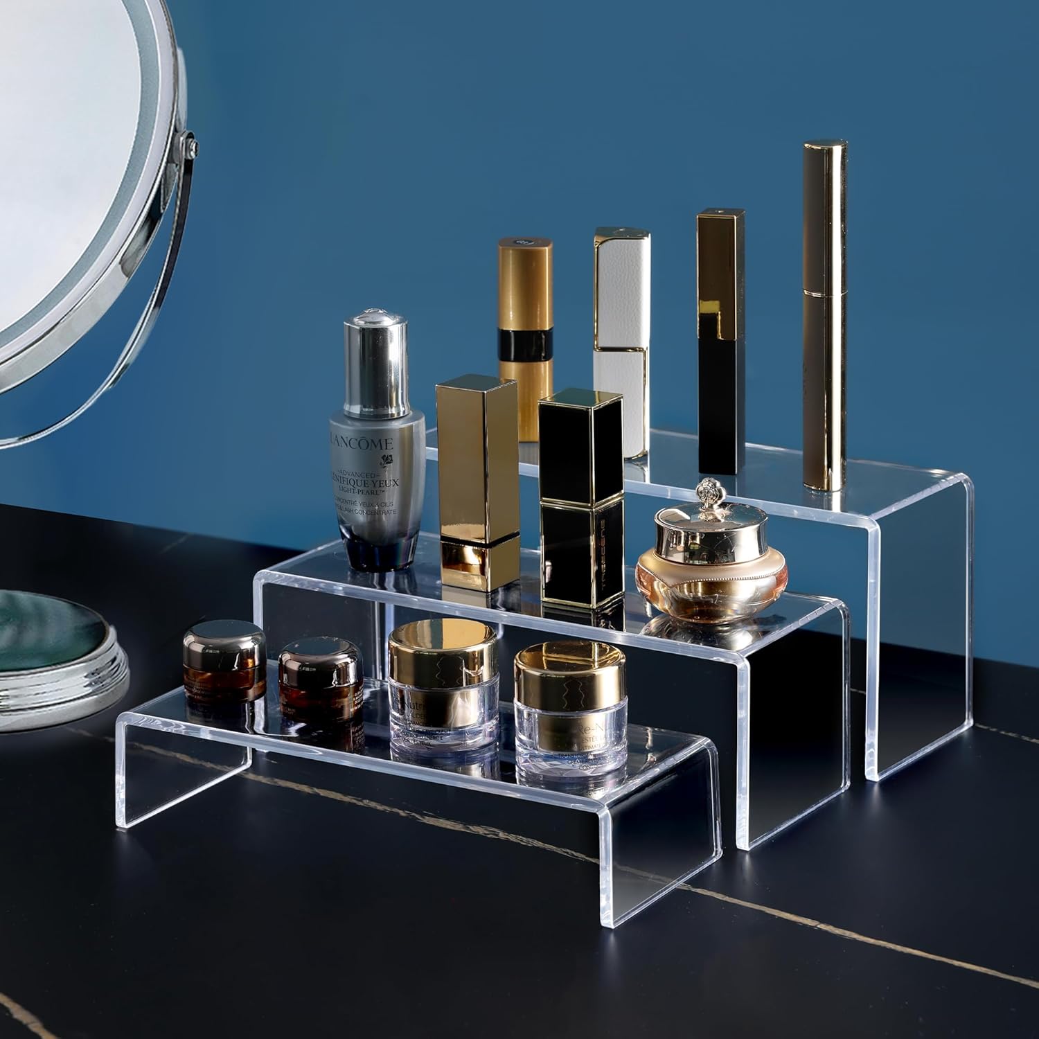 ANDGOO Clear Acrylic Display Risers 6 Pcs Set