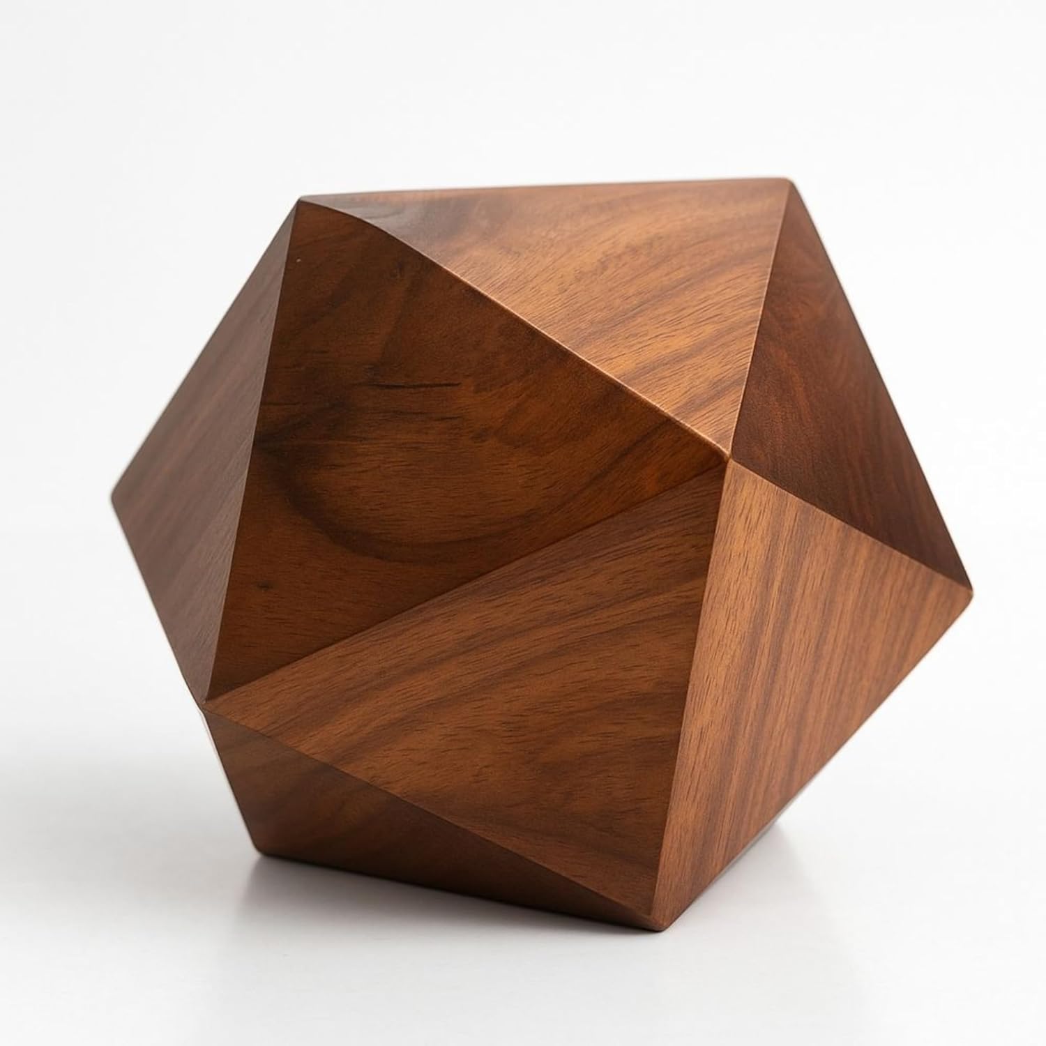 Handmade Rosewood Cremation Urn - 20-Sided Memorial Box
