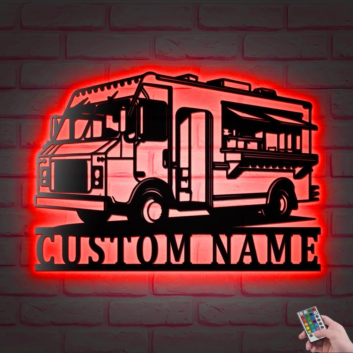 Custom Food Truck Metal Wall Art Sign Personalized Home Decor