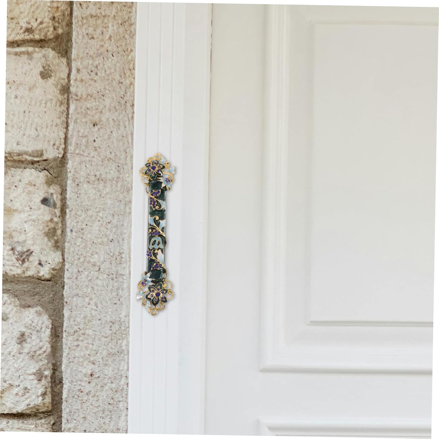 Metal Retro Mezuzah Door Decorative Script Holder
