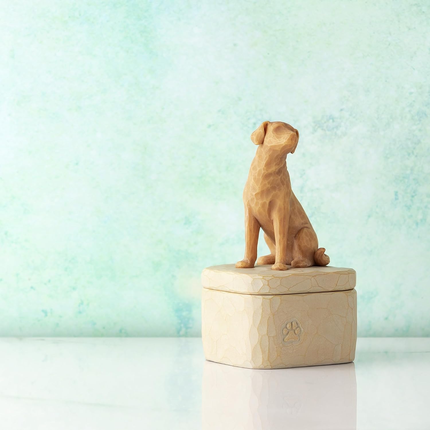 Willow Tree Love My Dog Golden Sculpted Hand Painted Keepsake Box