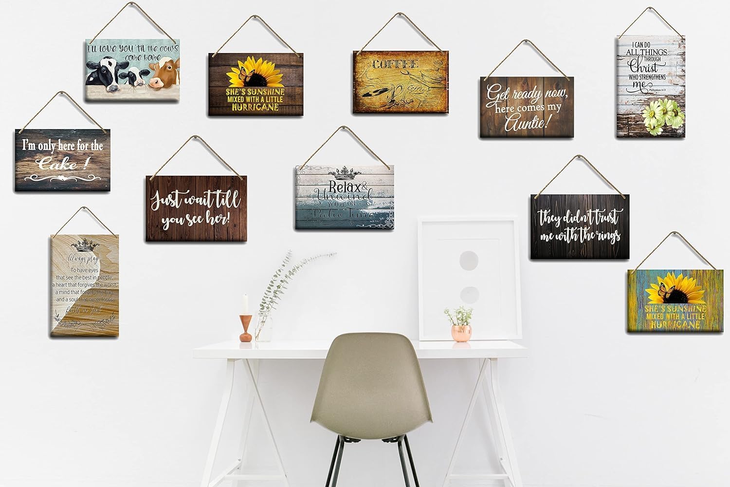 Funny Skeletons With Mobile Phones Wooden Wall Sign