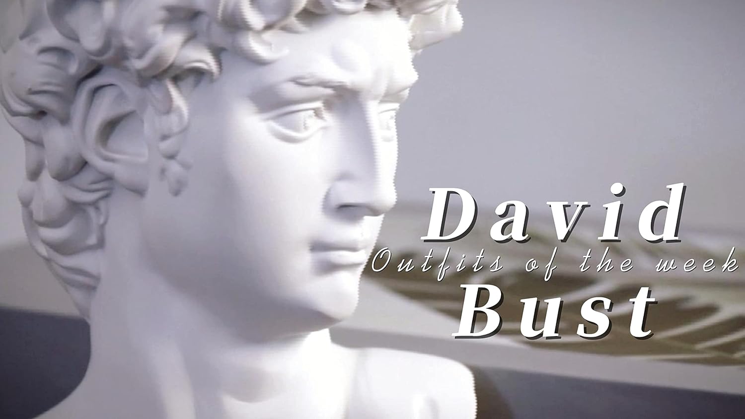 Michelangelos David Bust Statue 6 Inch White