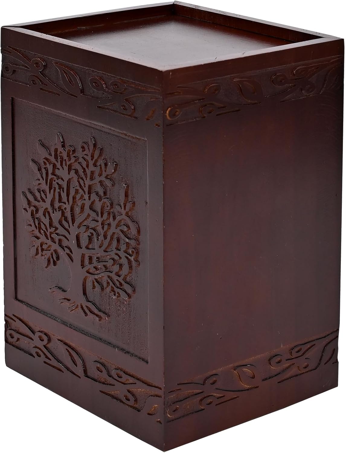 Elegant Wooden Tree of Life Cremation Urns