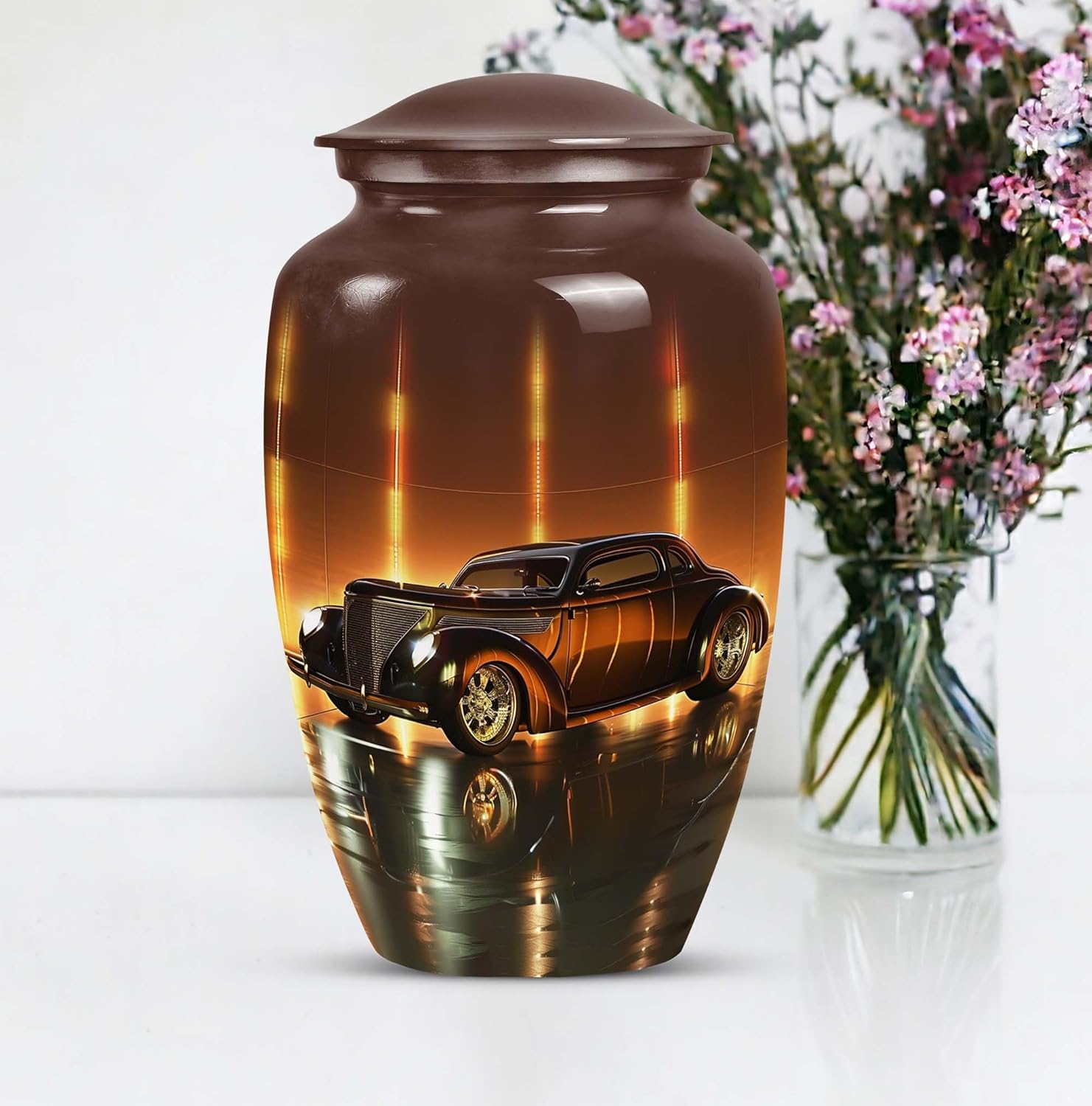 Golden Era Glow Classic Car Urn for Adult Ashes
