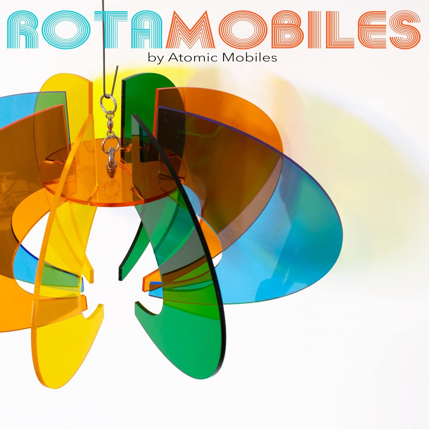 ROTAMOBILES Orbit Pendant Kinetic Sputnik Art Mobile