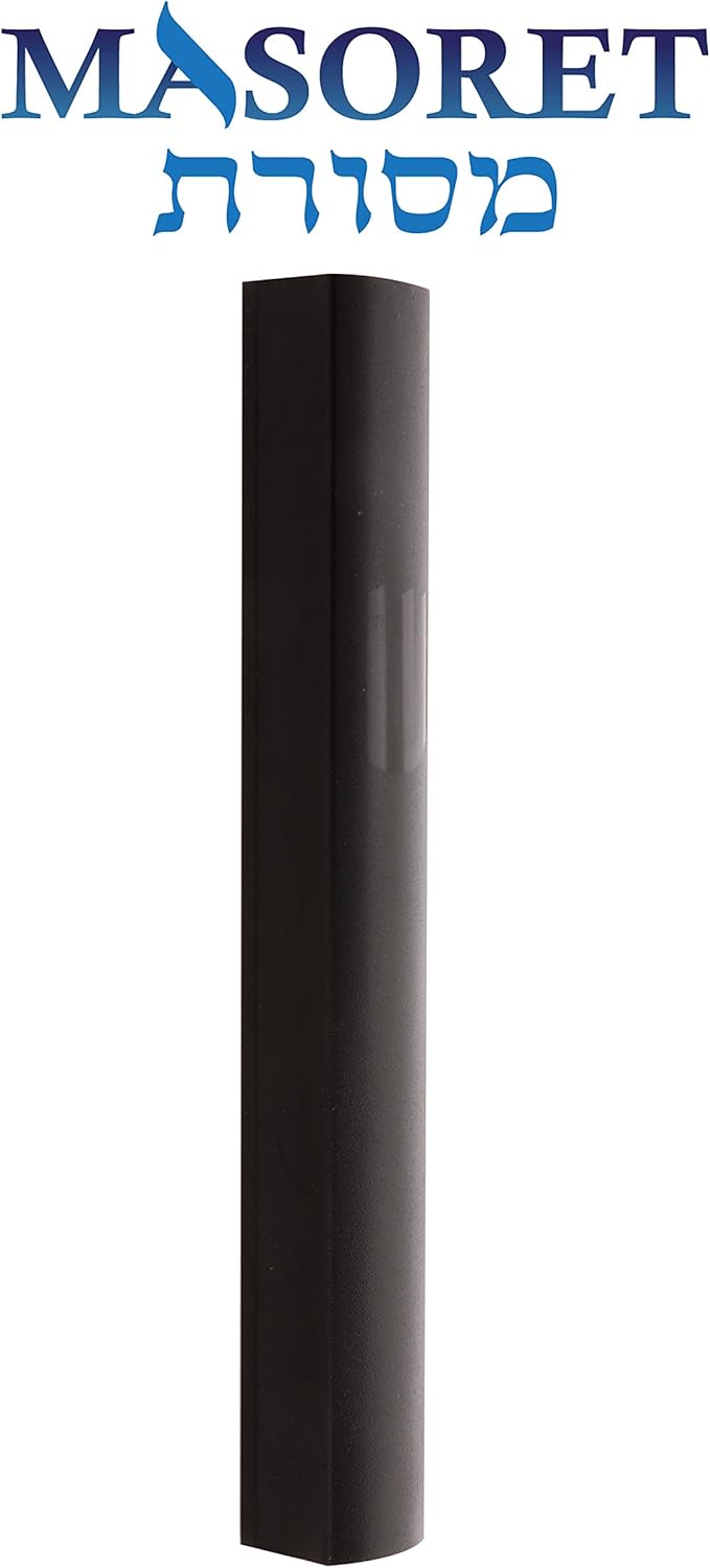 3-Piece Aluminum Door Mezuzah Cases with Hebrew Shin