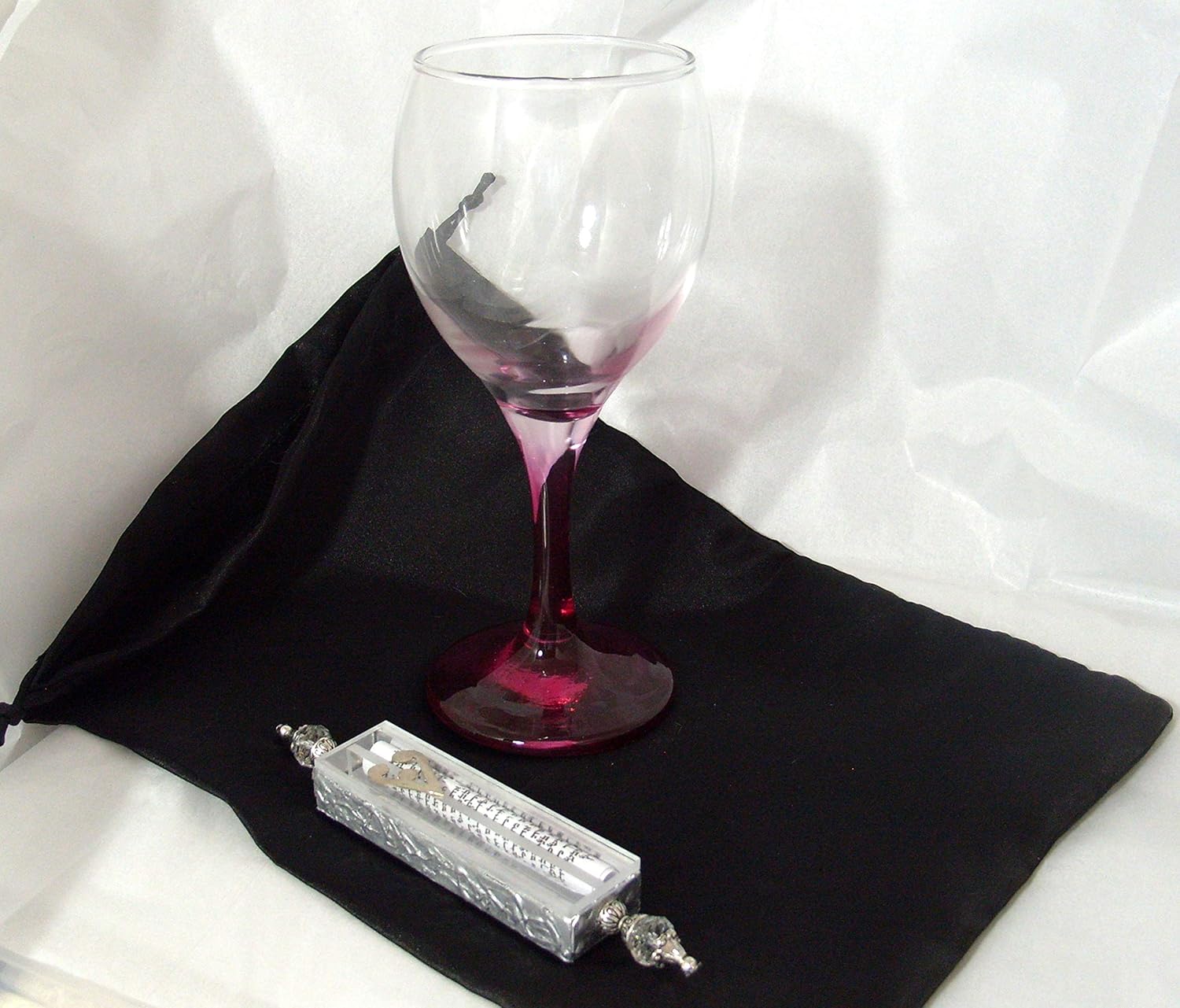 Jewish Wedding Glass Kit - Rose Petal Red