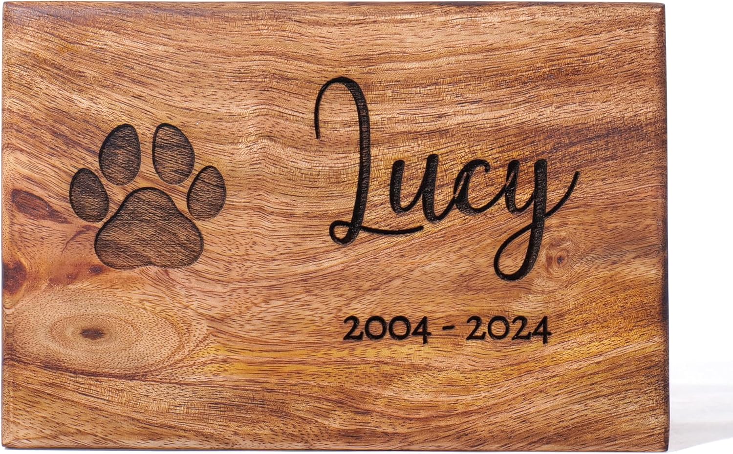 Personalized Wooden Tree of Life Urn for Human and Pet Ashes