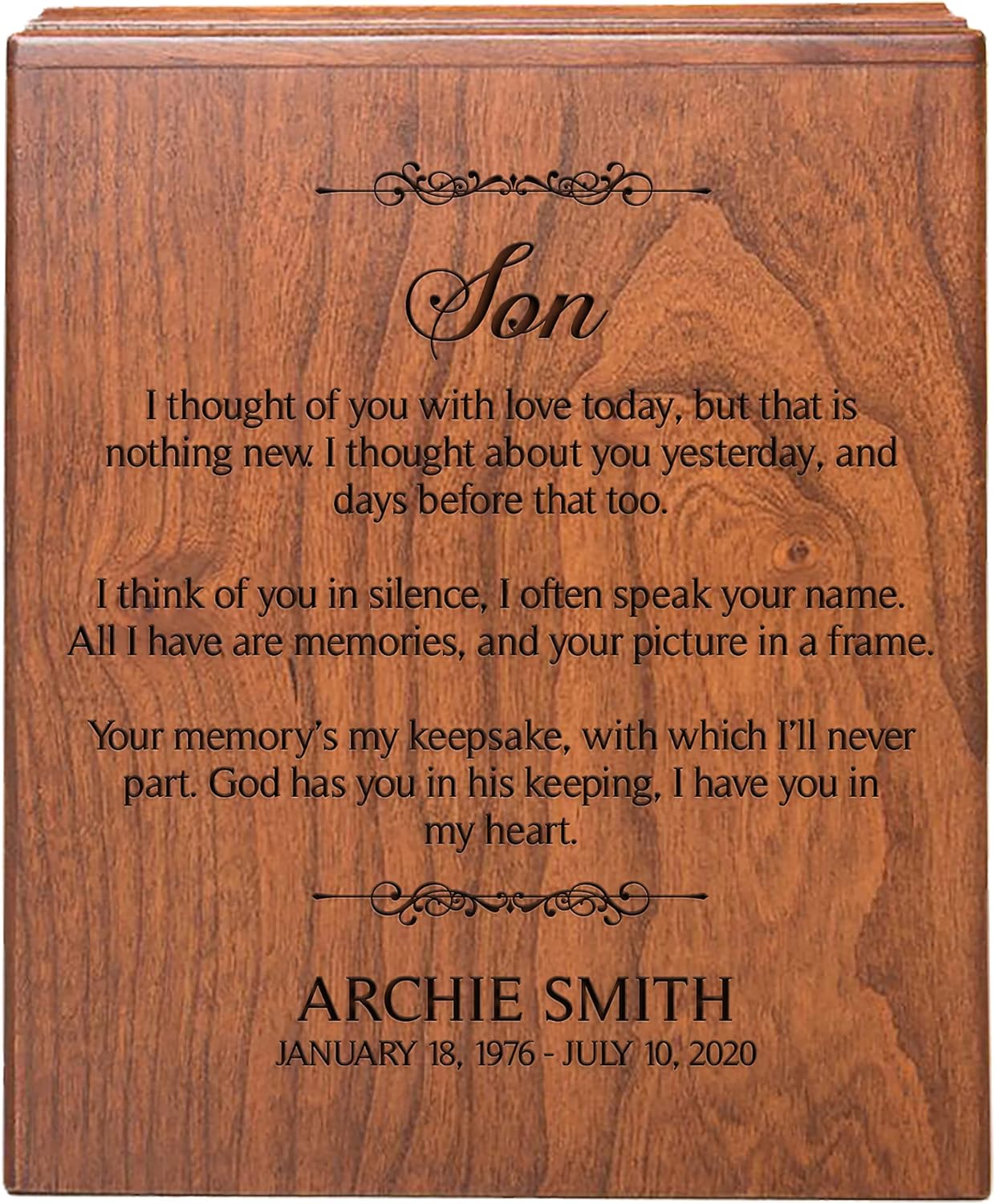 LifeSong Milestones Decorative Cremation Urn for Adult Human Ashes